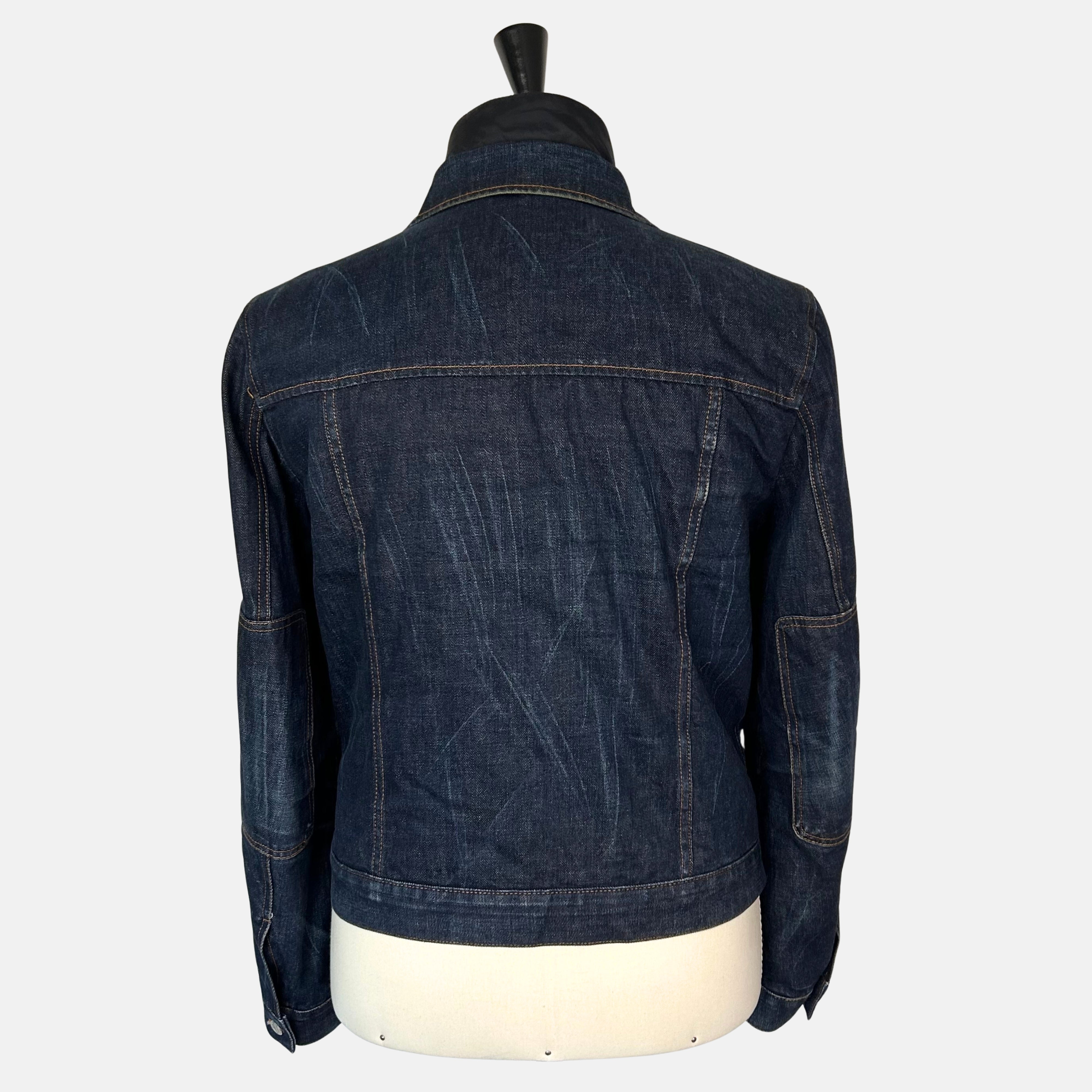 Navy Denim Jacket with Integrated Vest (EU 50)
