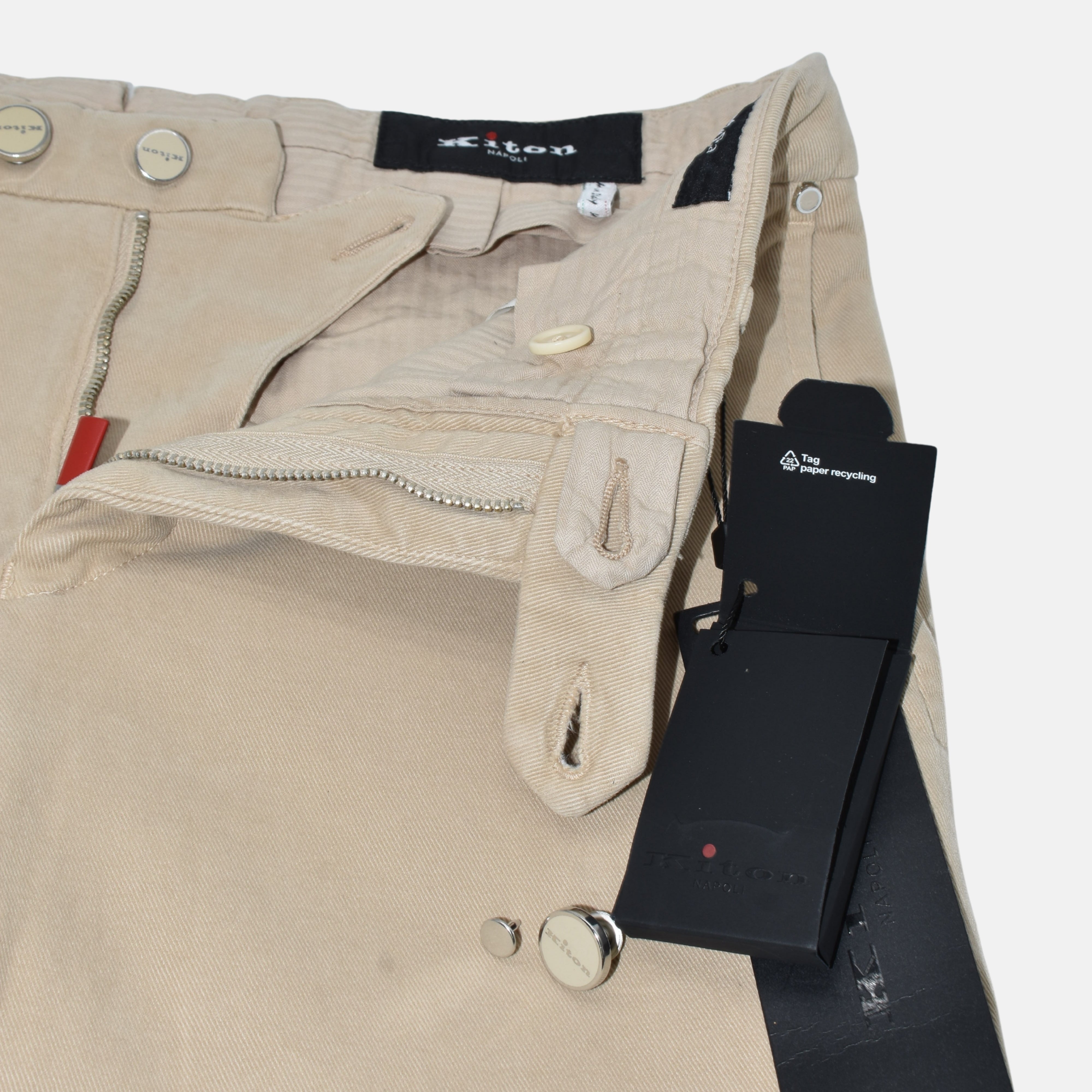 Beige Chino Pants made of Cotton (EU 46, EU 48)