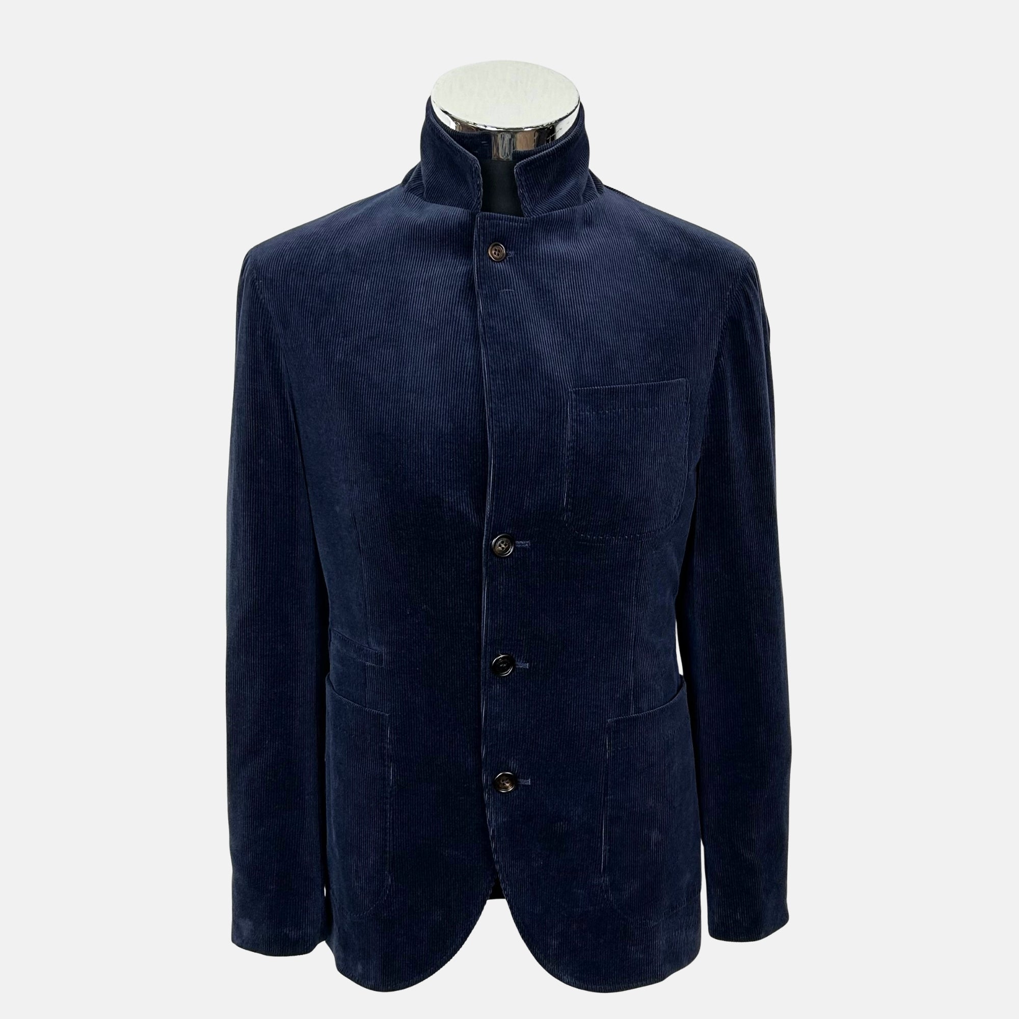 Navy Corduroy Suit made of Cotton/Cashmere (EU 44)