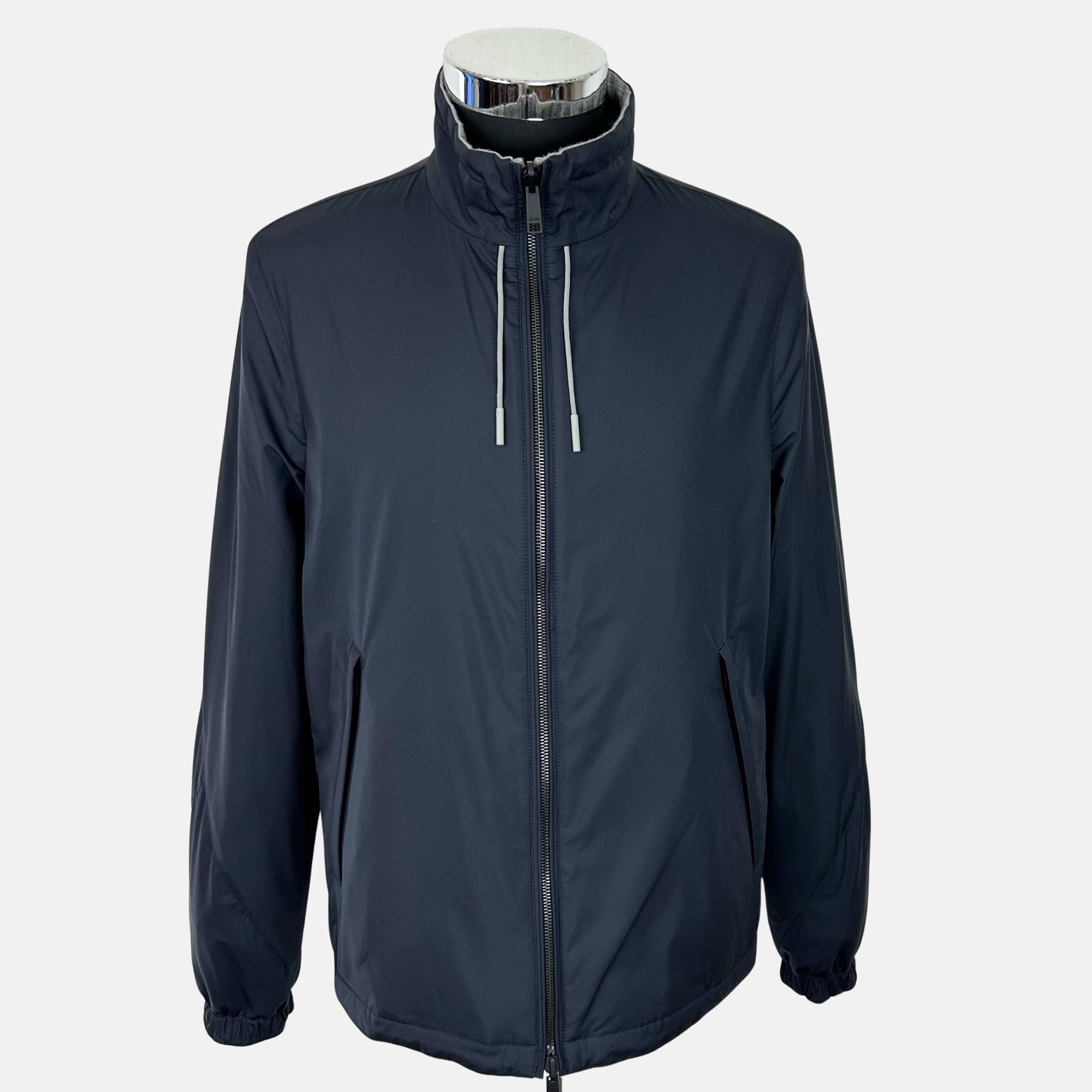 Navy/Gray Reversible Windbreaker Jacket (EU 48)