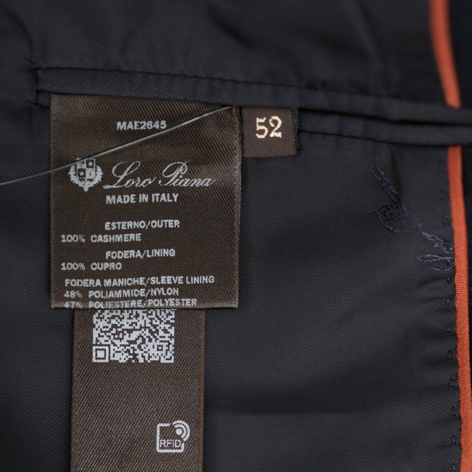 Navy Double Breasted Blazer made of Cashmere (EU 52)