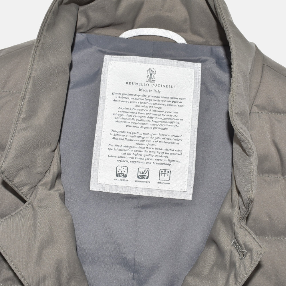 Brown Down Vest (L)