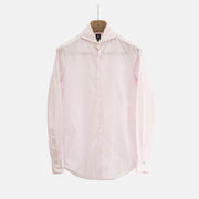 White/Pink Striped Cotton Shirt