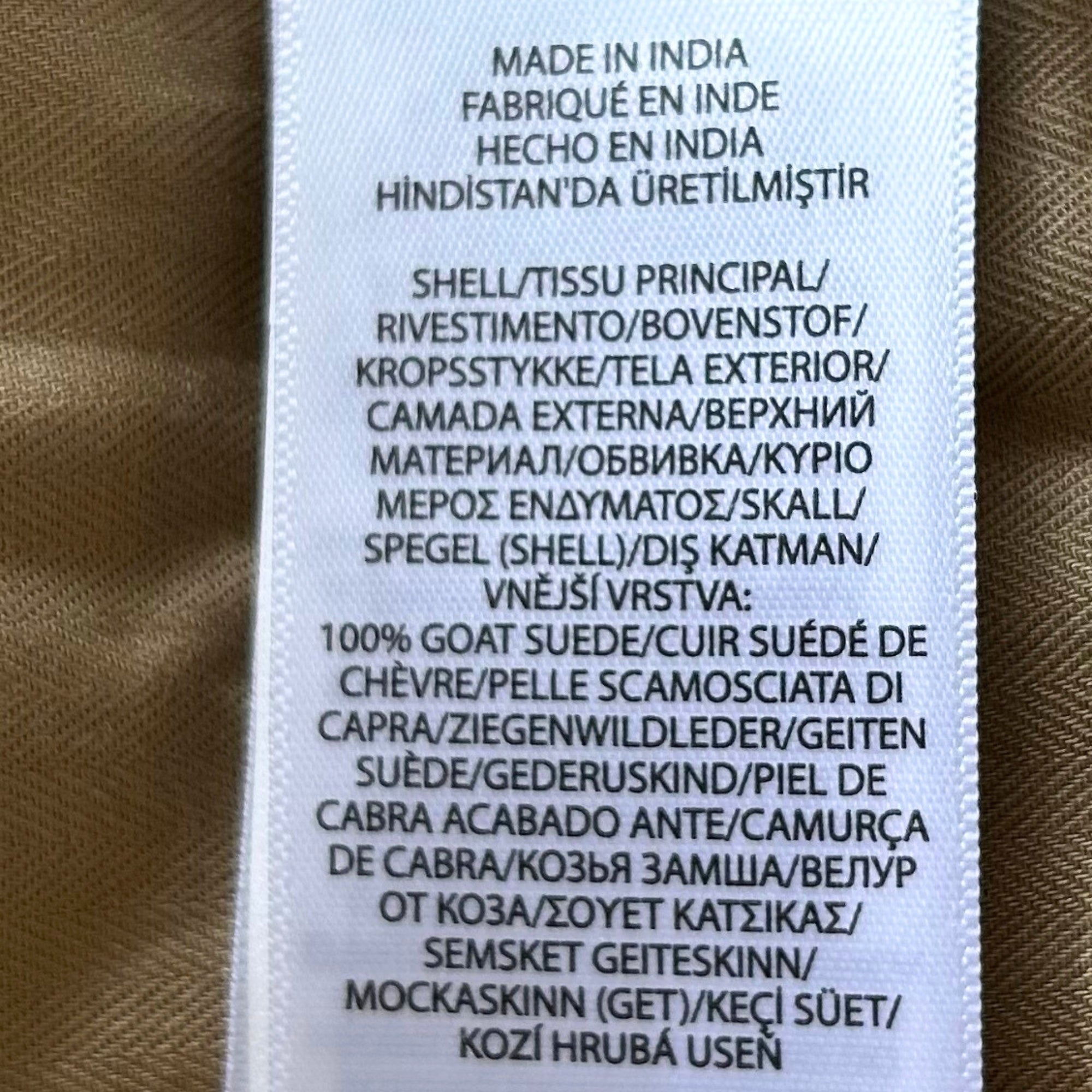 Khaki Bomber Jacket made of Suede (XXL)