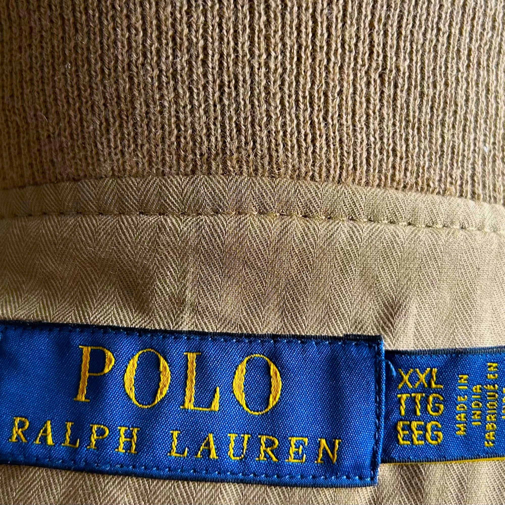 Khaki Bomber Jacket made of Suede (XXL)