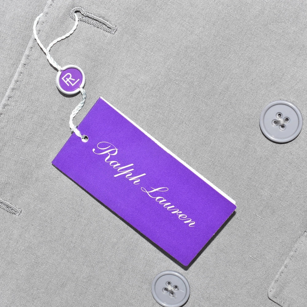 Grey Double Breasted Linen Blazer (EU 52)