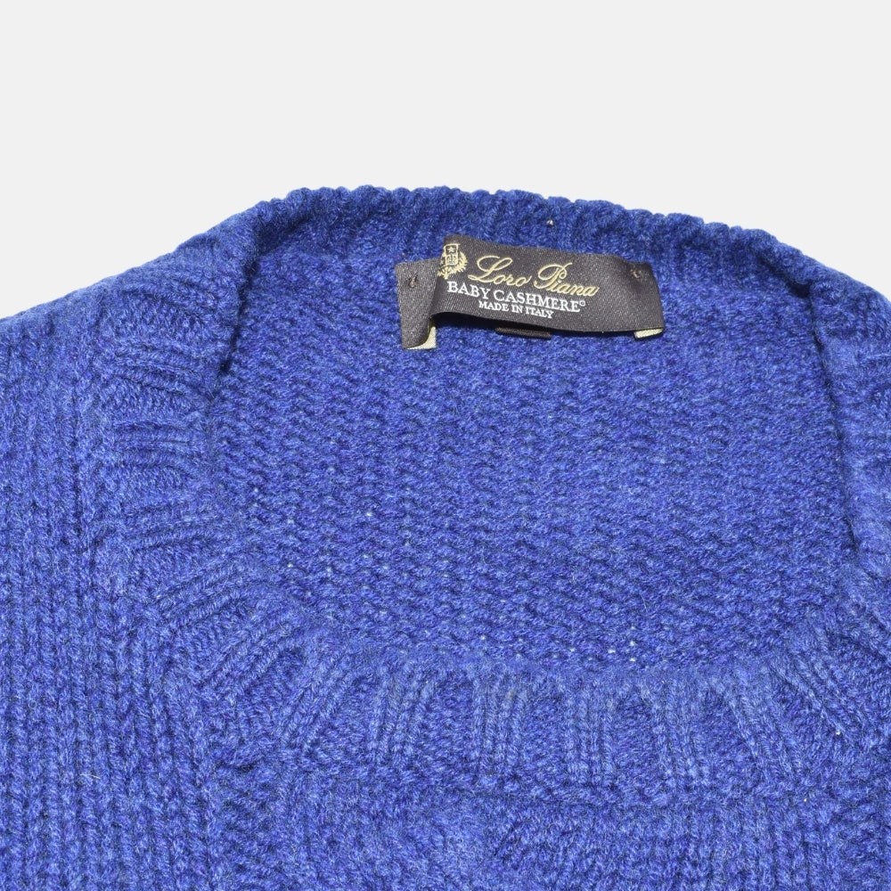 Blue Sweater made of Baby Cashmere (EU 50)