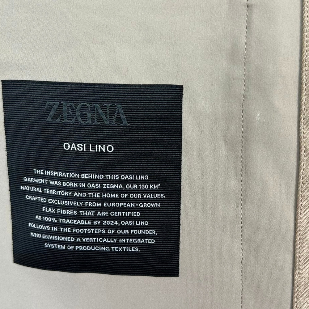 Beige Overshirt made of Linen (L/XL/3XL)