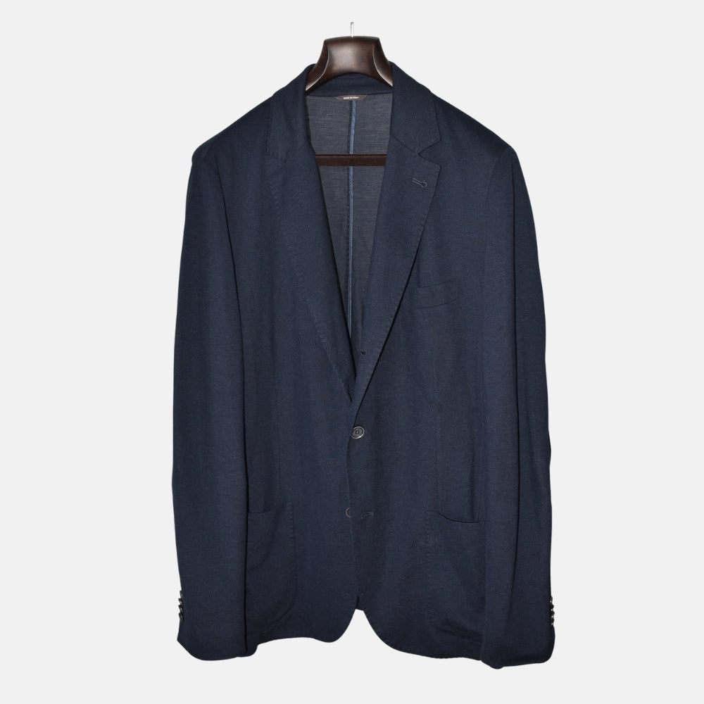 Navy Blue Blazer made of Cotton/Silk/Linen (EU 56)