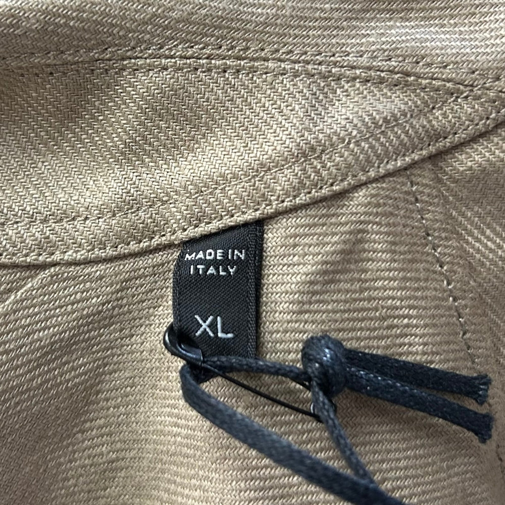 Beige Overshirt made of Linen (L/XL/3XL)