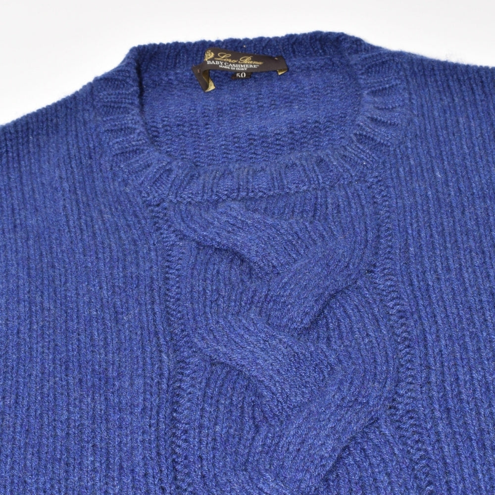 Blue Sweater made of Baby Cashmere (EU 50)