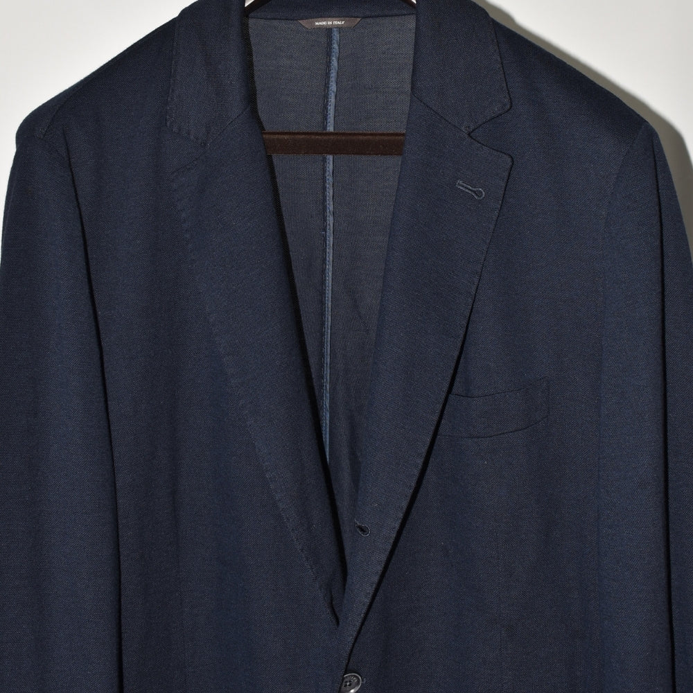 Navy Blue Blazer made of Cotton/Silk/Linen (EU 56)