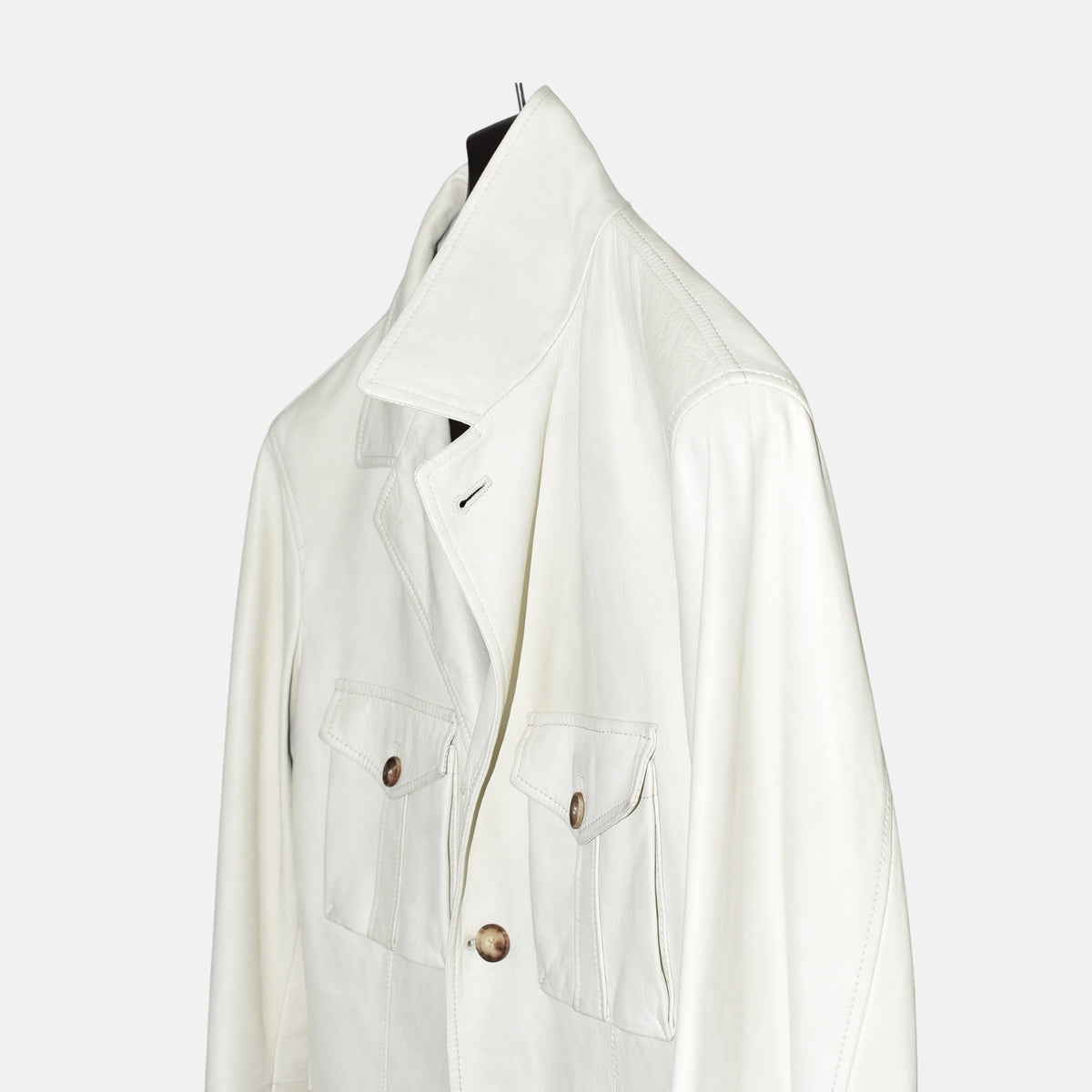 Off-White Leather Jacket (M)