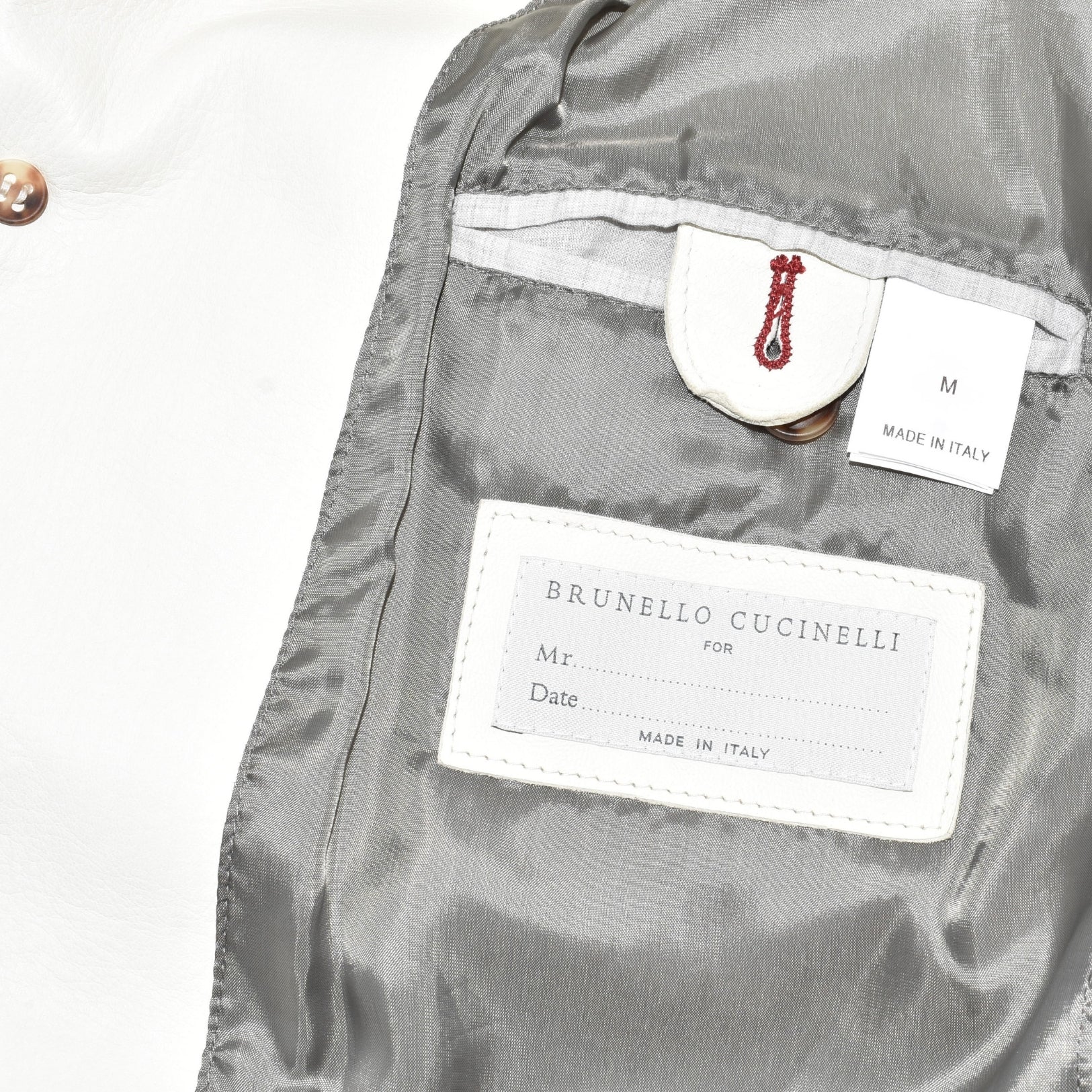 Off-White Leather Jacket (M)
