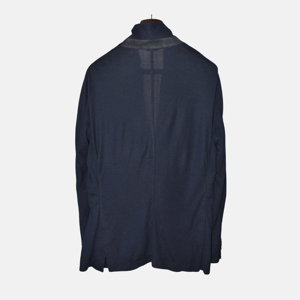 Navy Blue Blazer made of Cotton/Silk/Linen (EU 56)