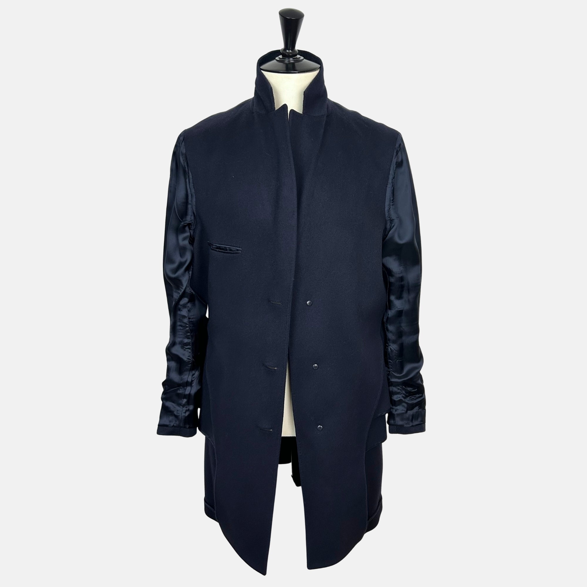 Navy Coat made of Wool/Cashmere/Elastane (EU 52)