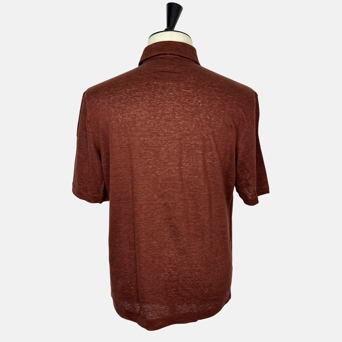 Brown Polo Shirt made of Linen (EU 50)