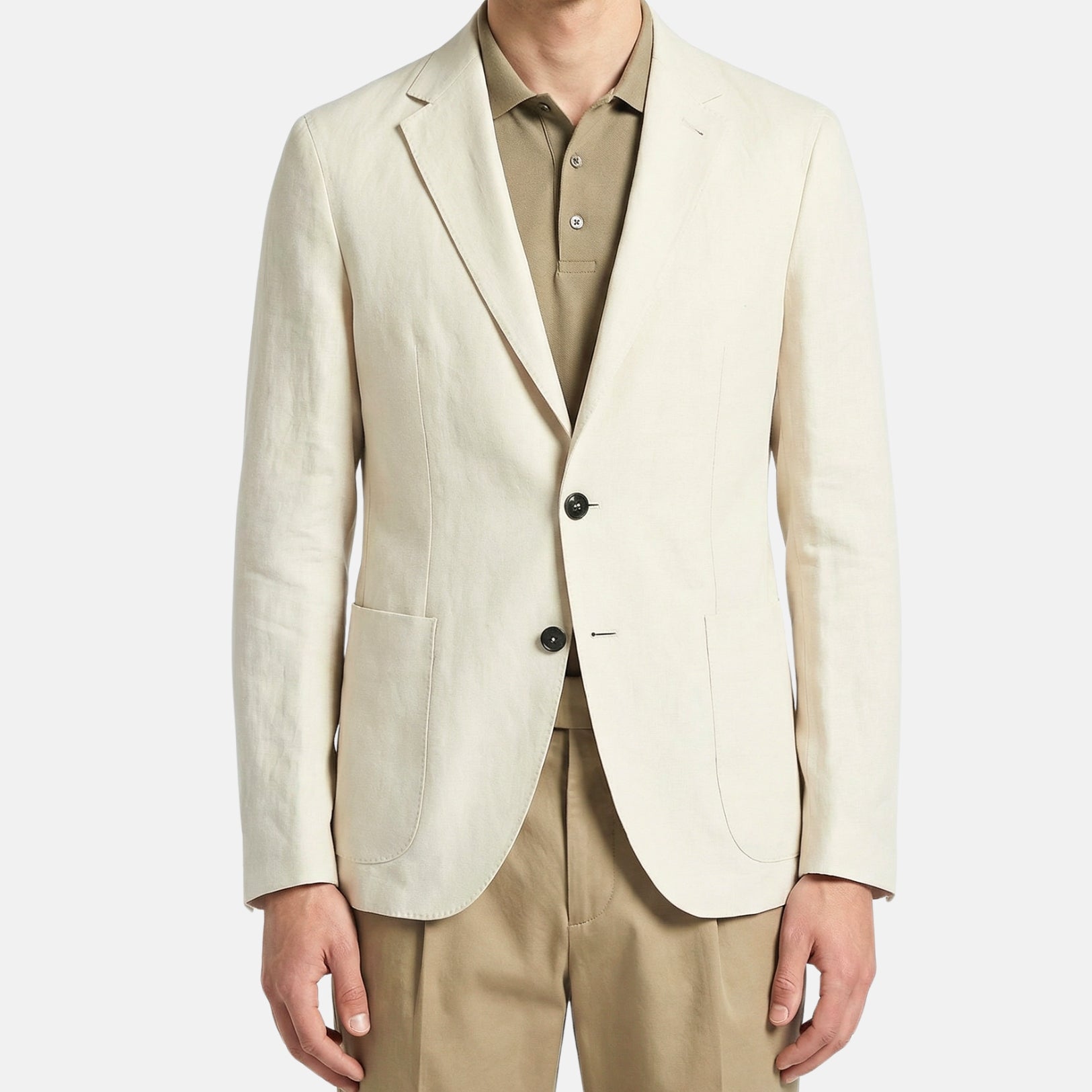 Ecru Blazer made of Linen/Ramie (EU 48)