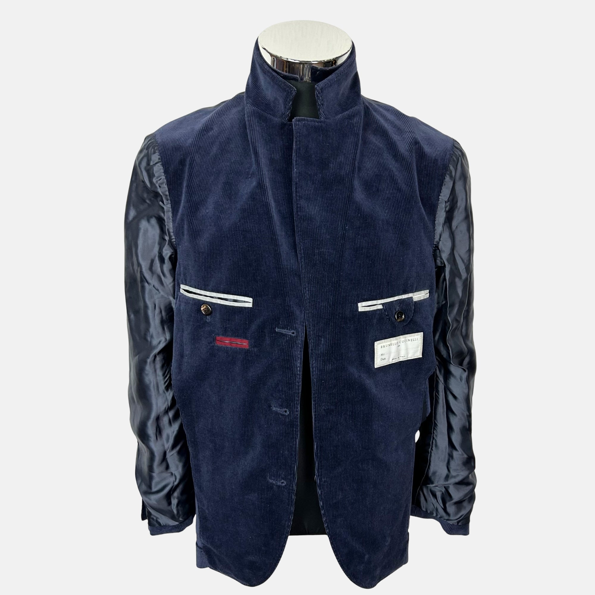 Navy Corduroy Suit made of Cotton/Cashmere (EU 44)