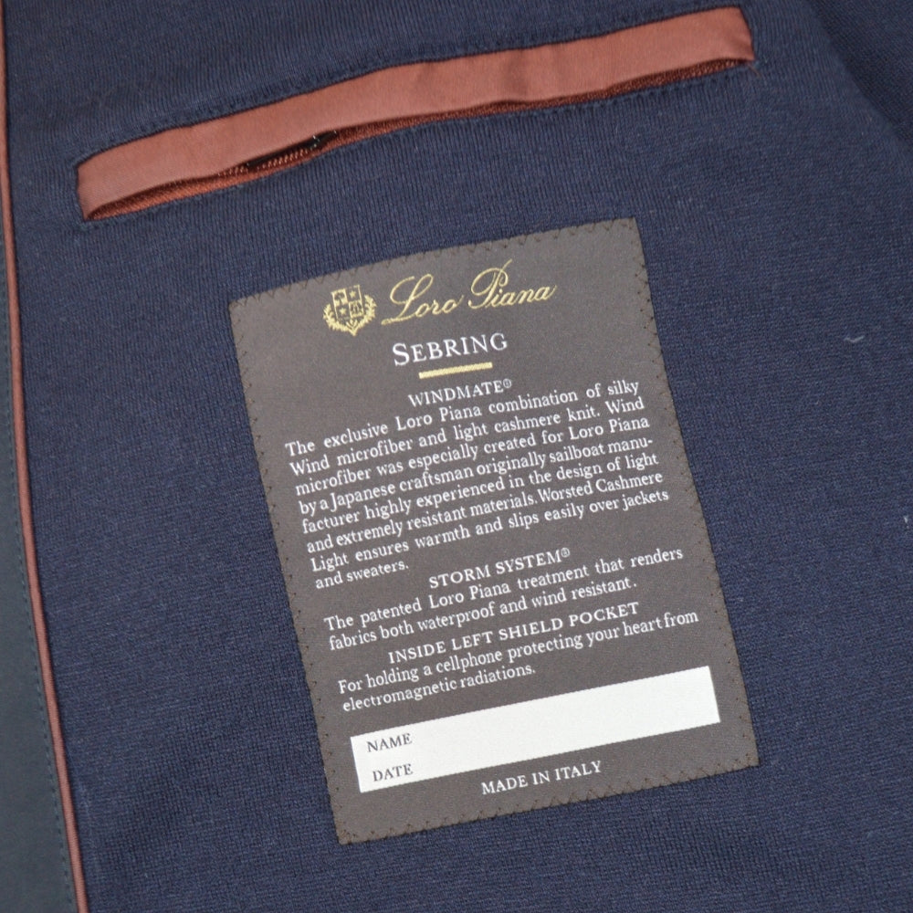 Navy Blue Sebring Coat with Cashmere Lining (XXL)