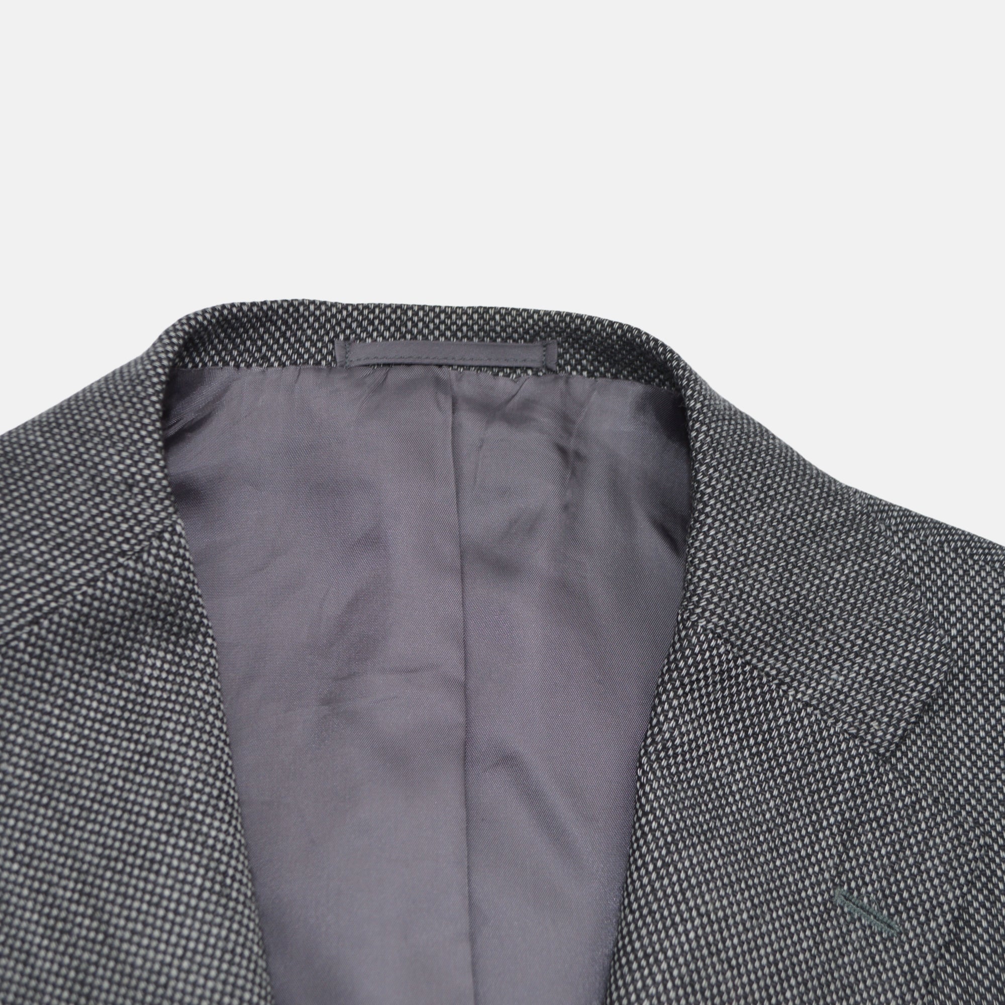 Charcoal Patterned Blazer made of Wool (EU 54)