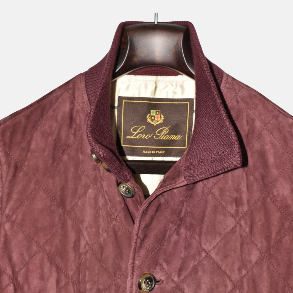 Bordeaux Vest made of Suede (L)
