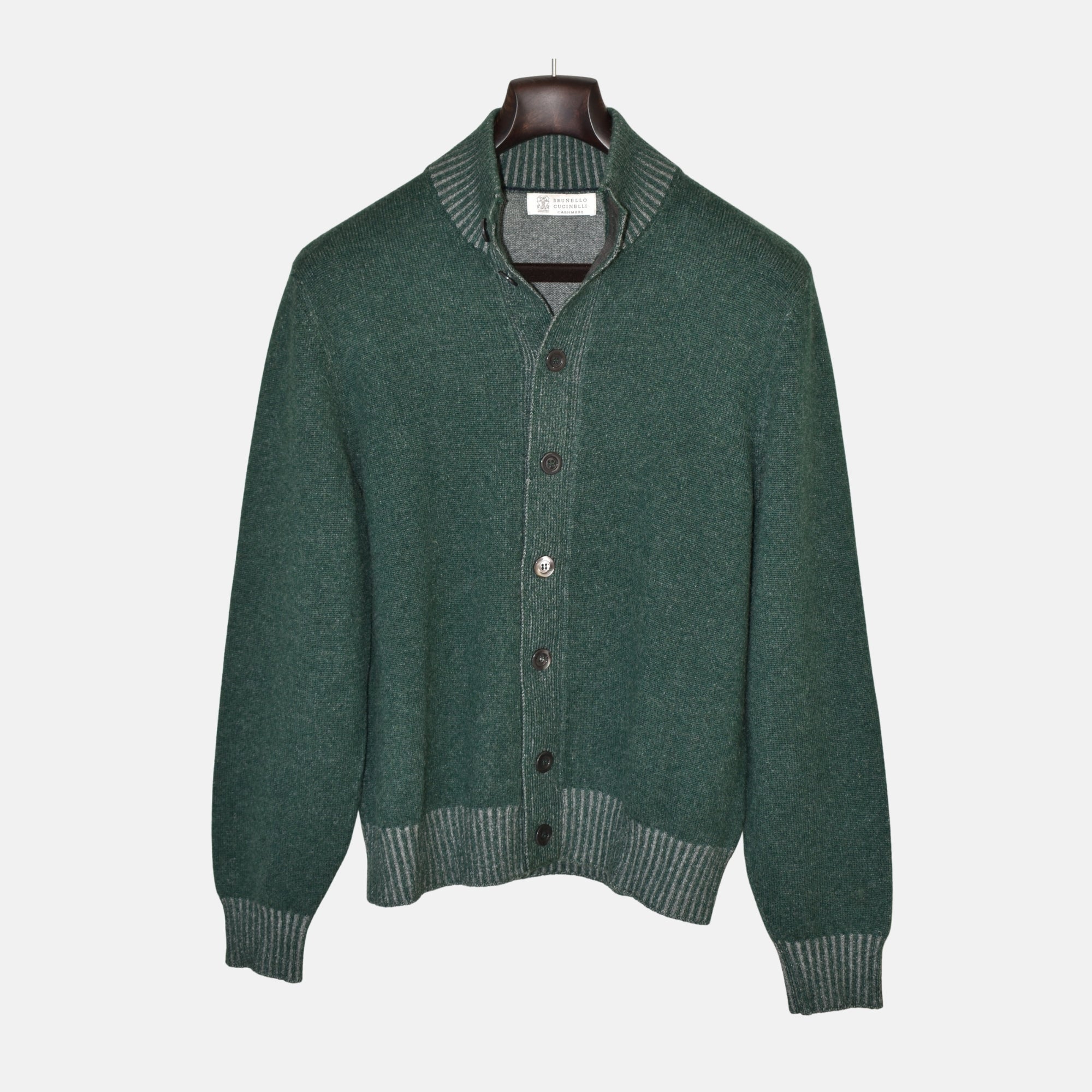 Green Cashmere Cardigan (EU 50)