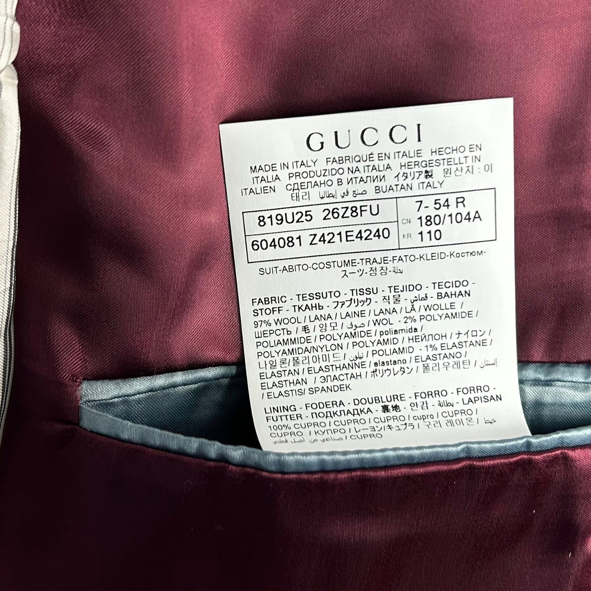 Gucci London Suit Navy (EU 54)
