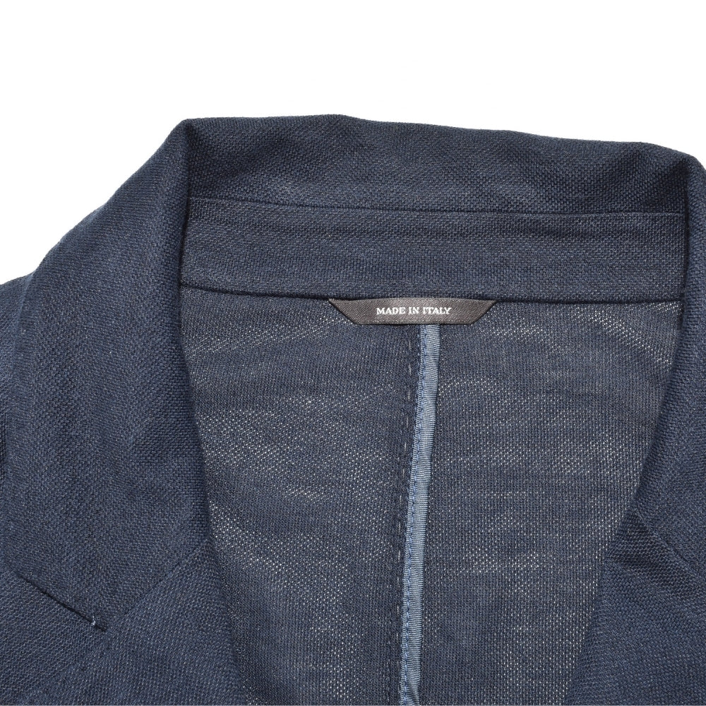 Navy Blue Blazer made of Cotton/Silk/Linen (EU 56)