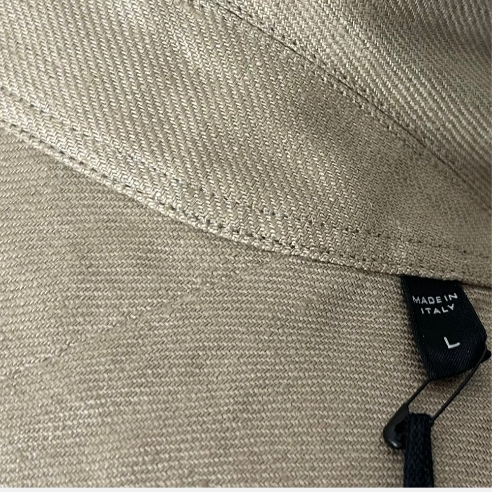 Beige Overshirt made of Linen (L/XL/3XL)