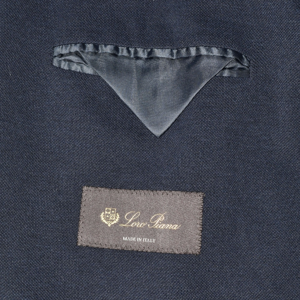 Navy Blue Blazer made of Cotton/Silk/Linen (EU 56)