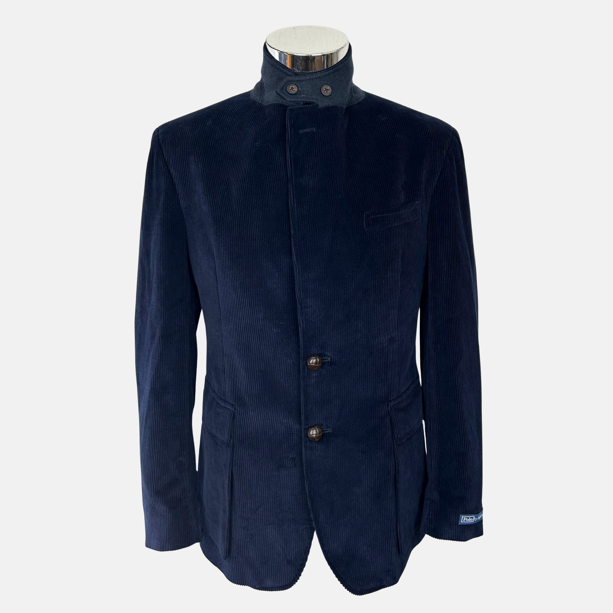 Navy Corduroy Blazer made of Cotton (EU 50)