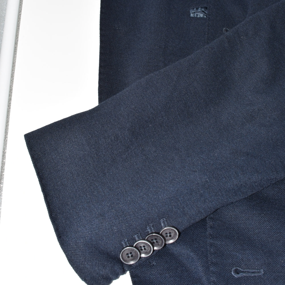 Navy Blue Blazer made of Cotton/Silk/Linen (EU 56)