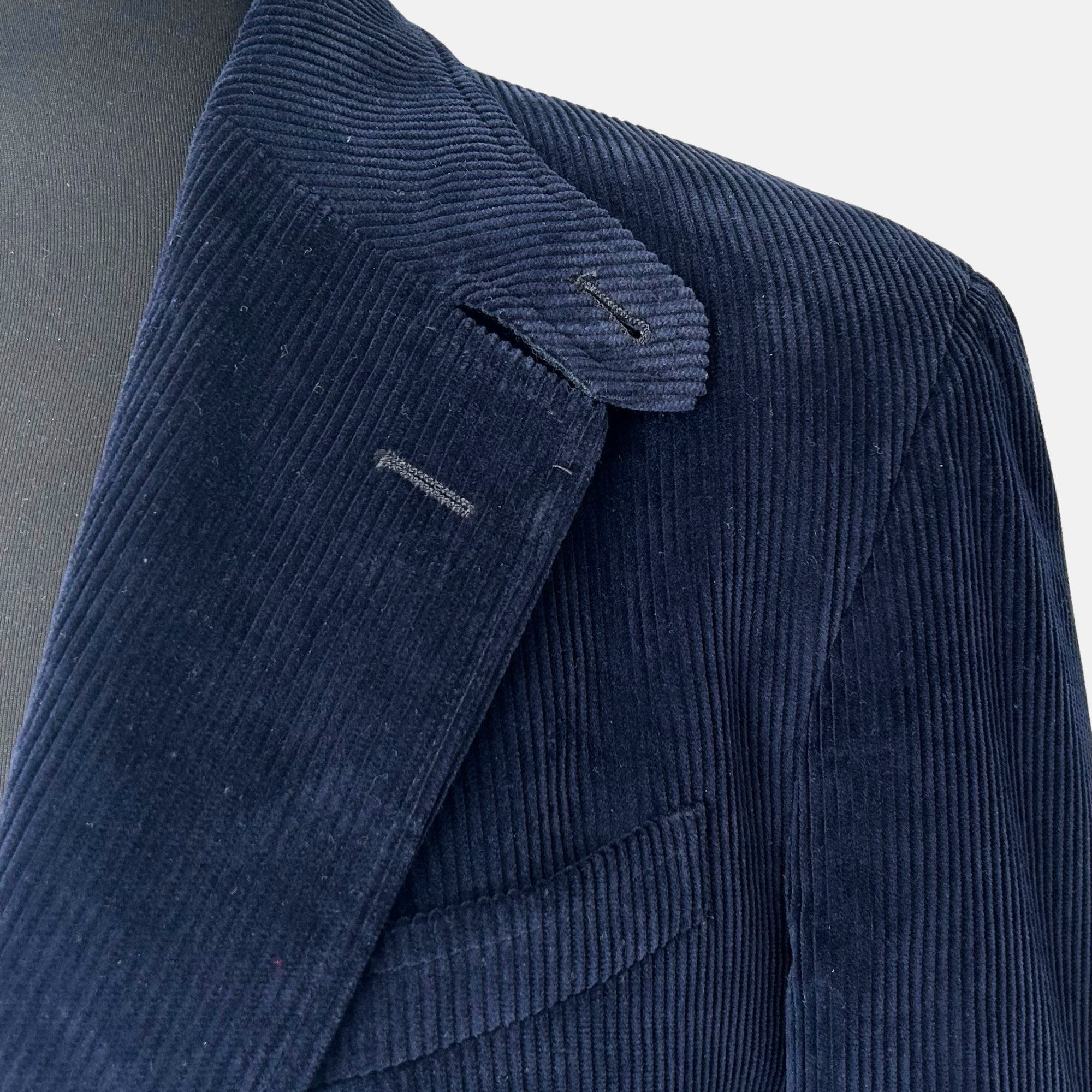 Navy Corduroy Blazer made of Cotton (EU 50)