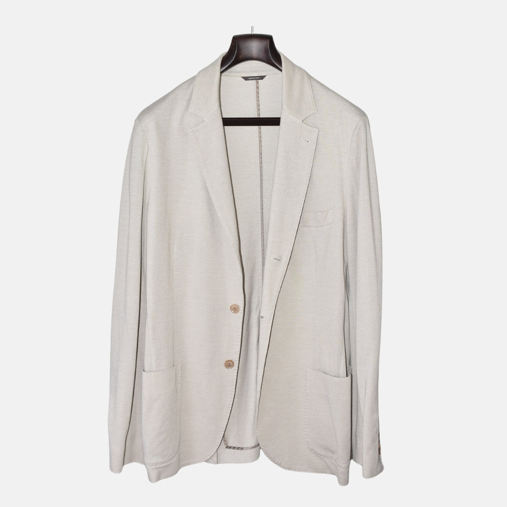 Beige Blazer made of Cotton/Silk/Linen (EU 54)