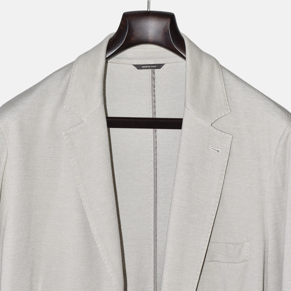 Beige Blazer made of Cotton/Silk/Linen (EU 54)