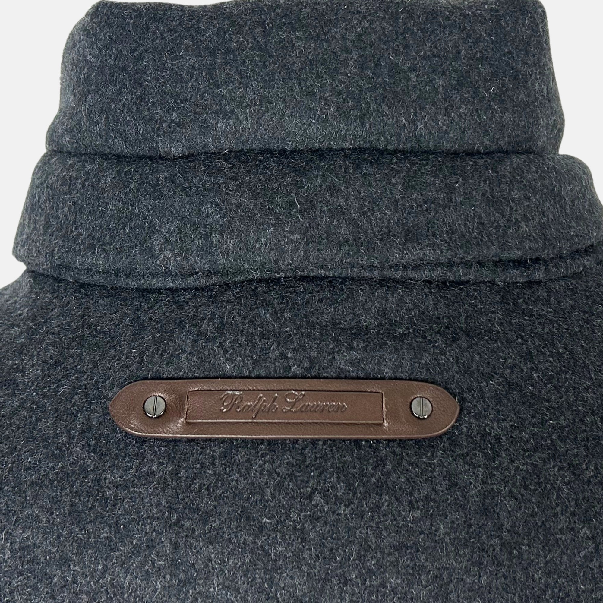 Charcoal  Down Jacket made of Wool/Nylon (M)