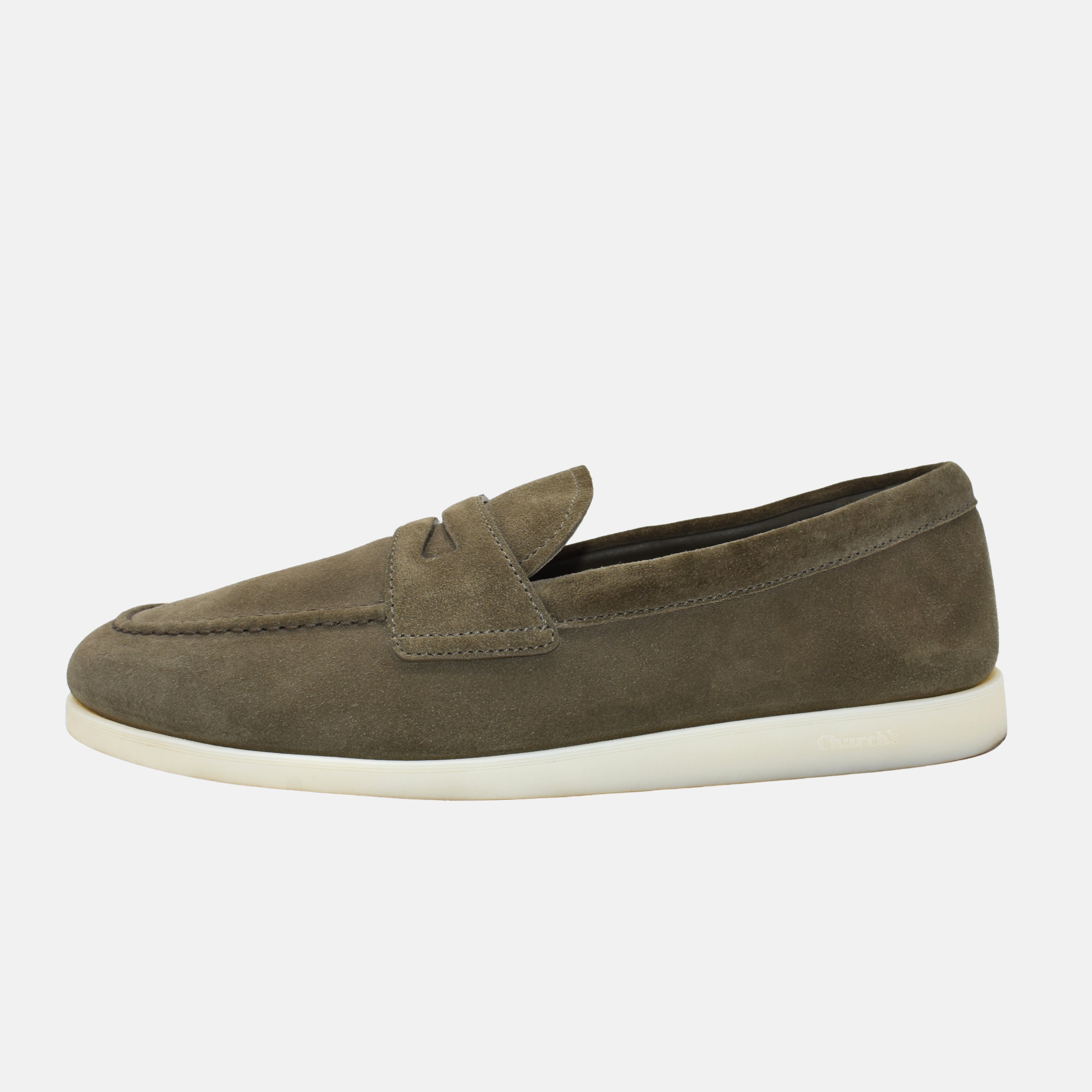 Khaki Suede Loafers (EU 43)