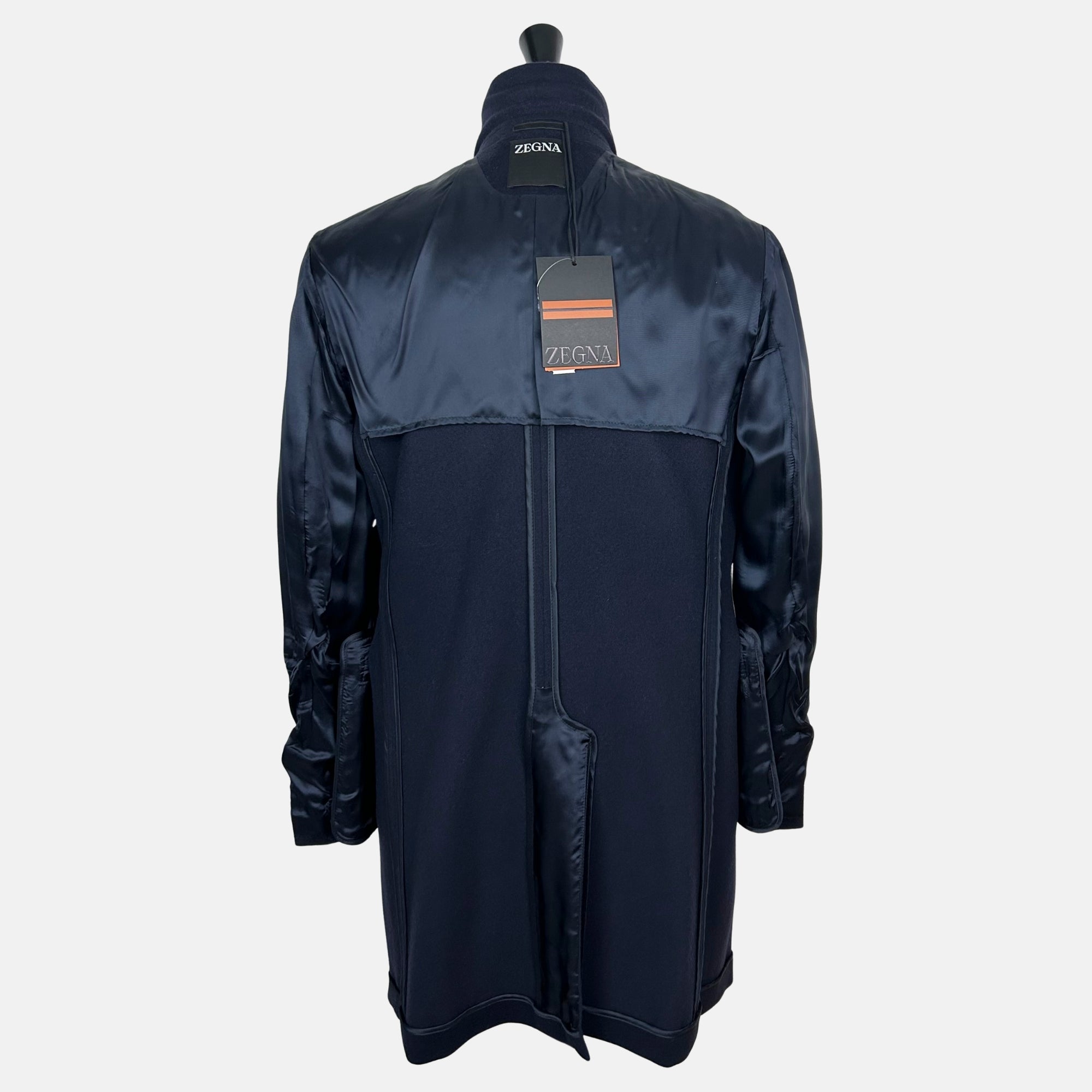 Navy Coat made of Wool/Cashmere/Elastane (EU 52)