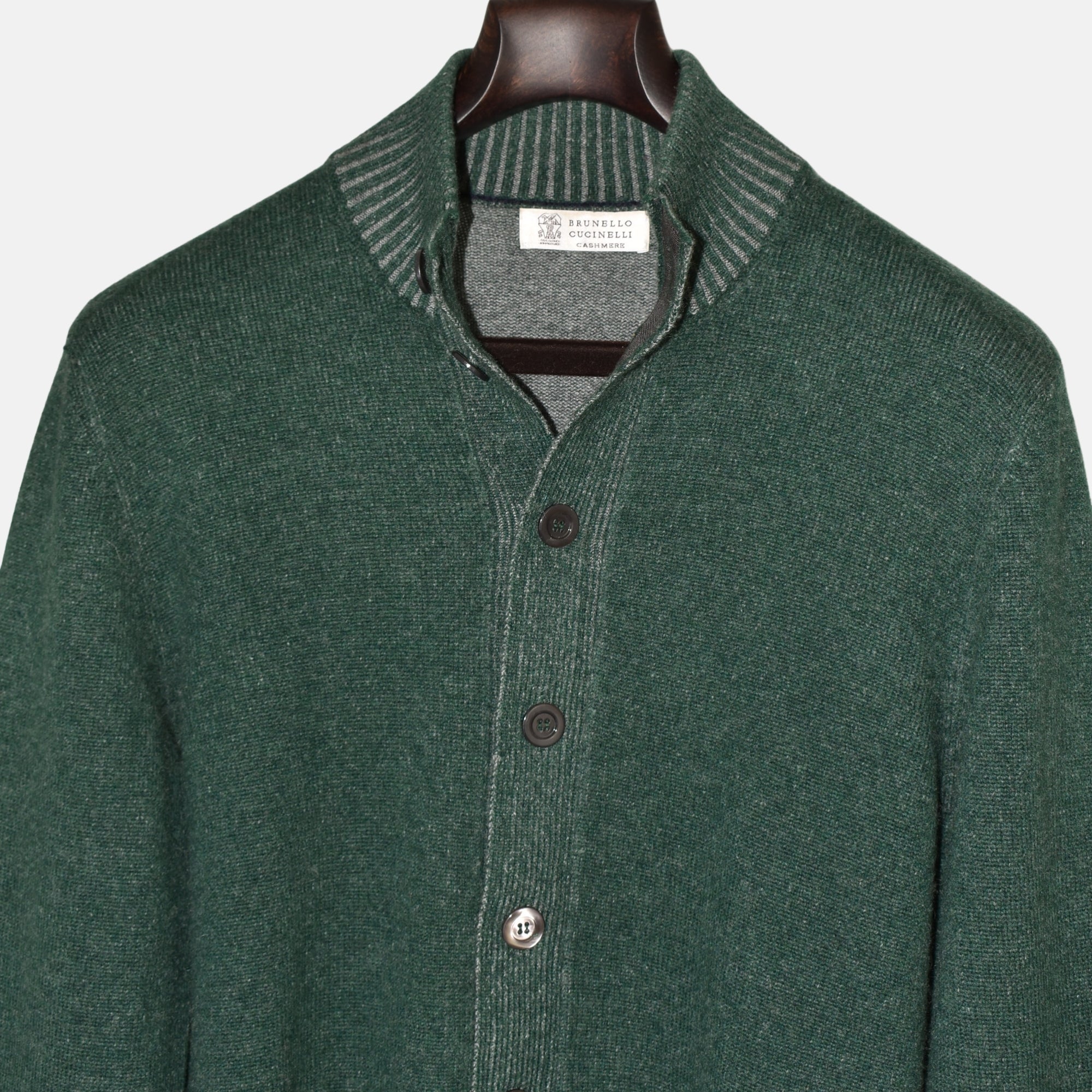 Green Cashmere Cardigan (EU 50)