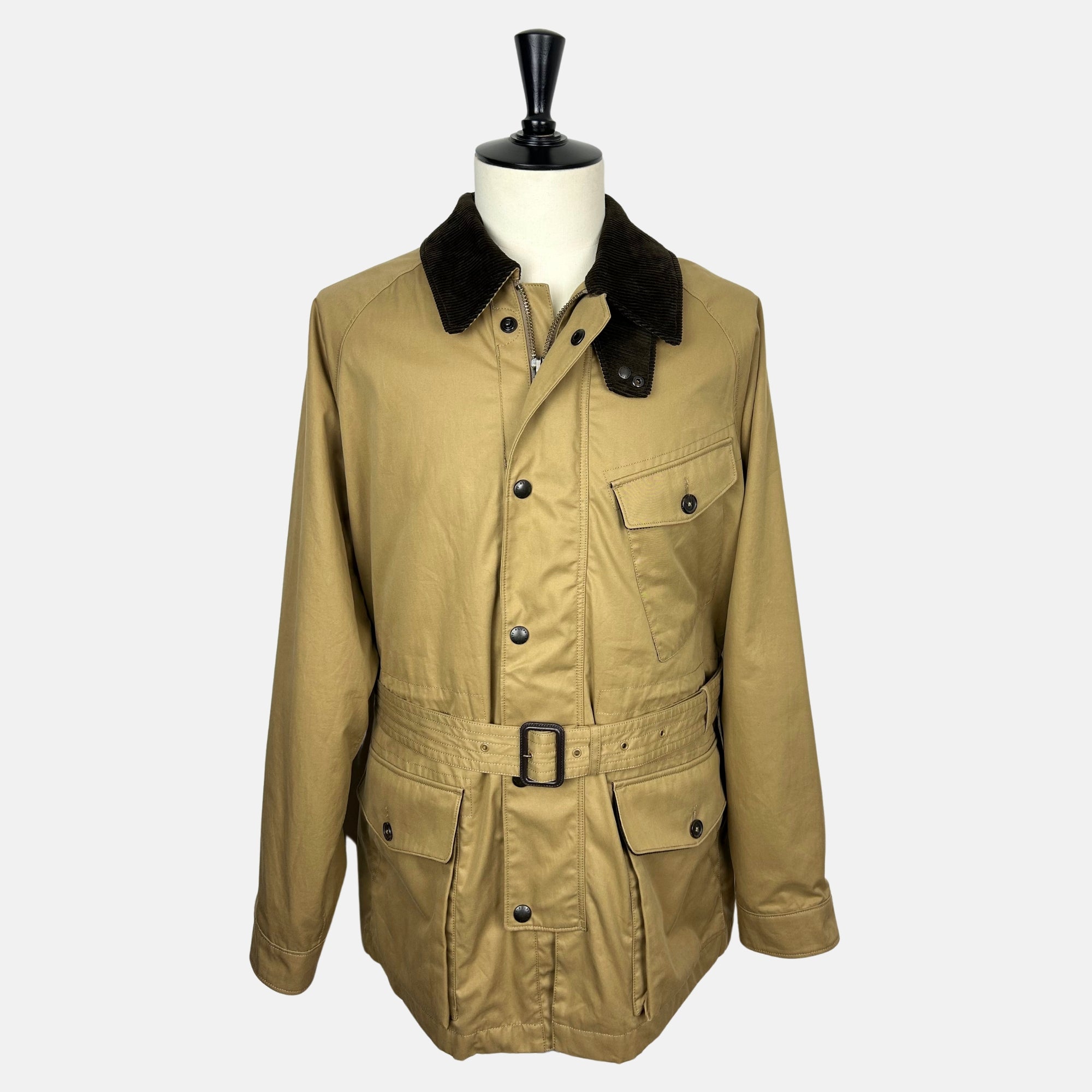 Beige  Grove Belted Jacket made of  Cotton (XXL)