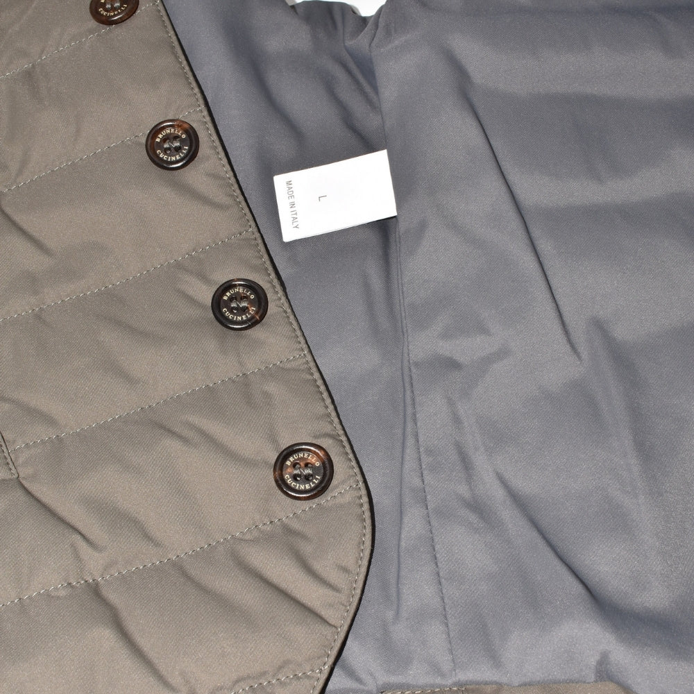 Brown Down Vest (L)