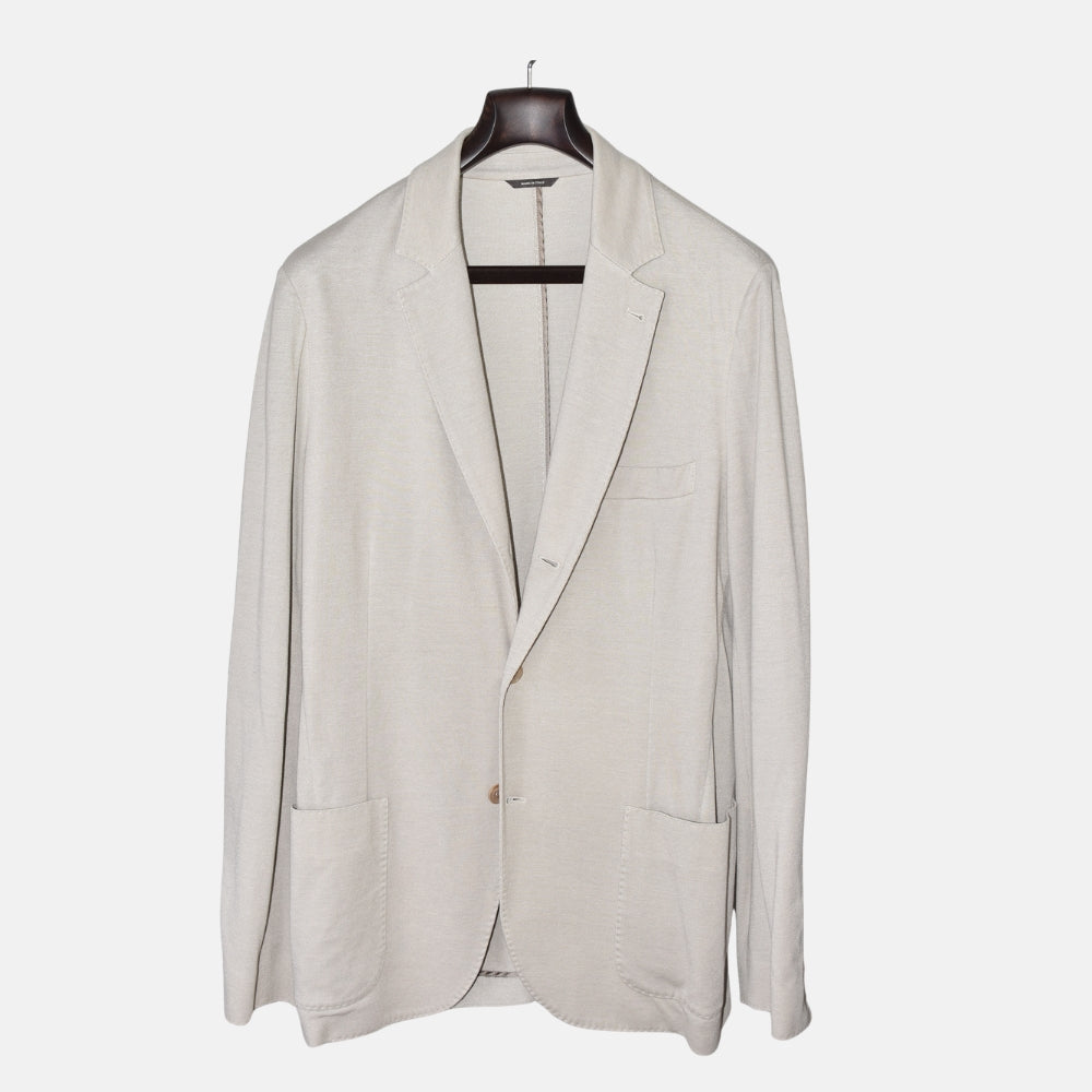 Beige Blazer made of Cotton/Silk/Linen (EU 54)