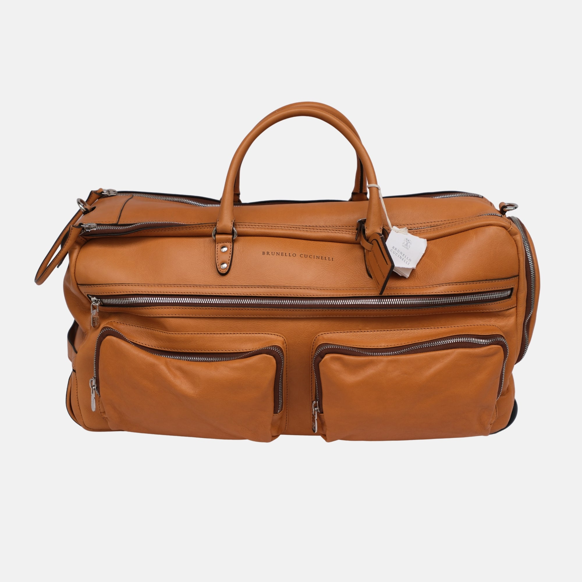 Brown Weekender made of Leather (OS)