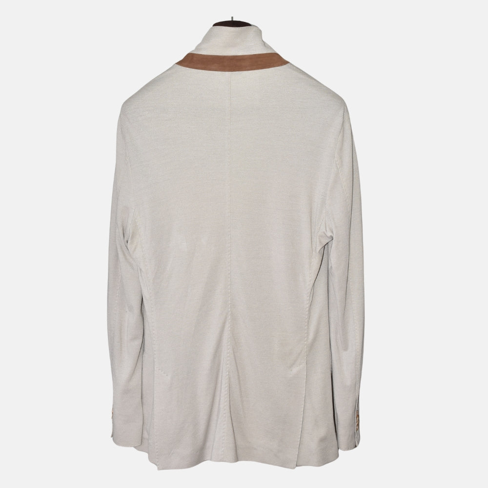 Beige Blazer made of Cotton/Silk/Linen (EU 54)