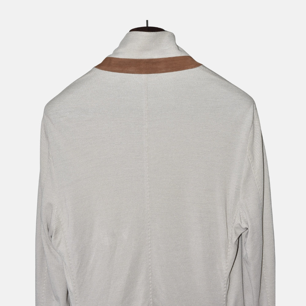 Beige Blazer made of Cotton/Silk/Linen (EU 54)