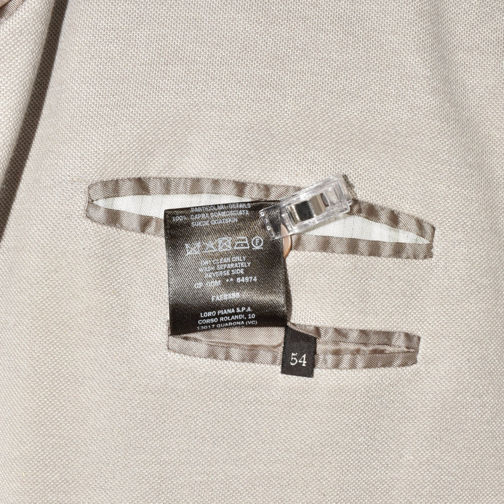 Beige Blazer made of Cotton/Silk/Linen (EU 54)