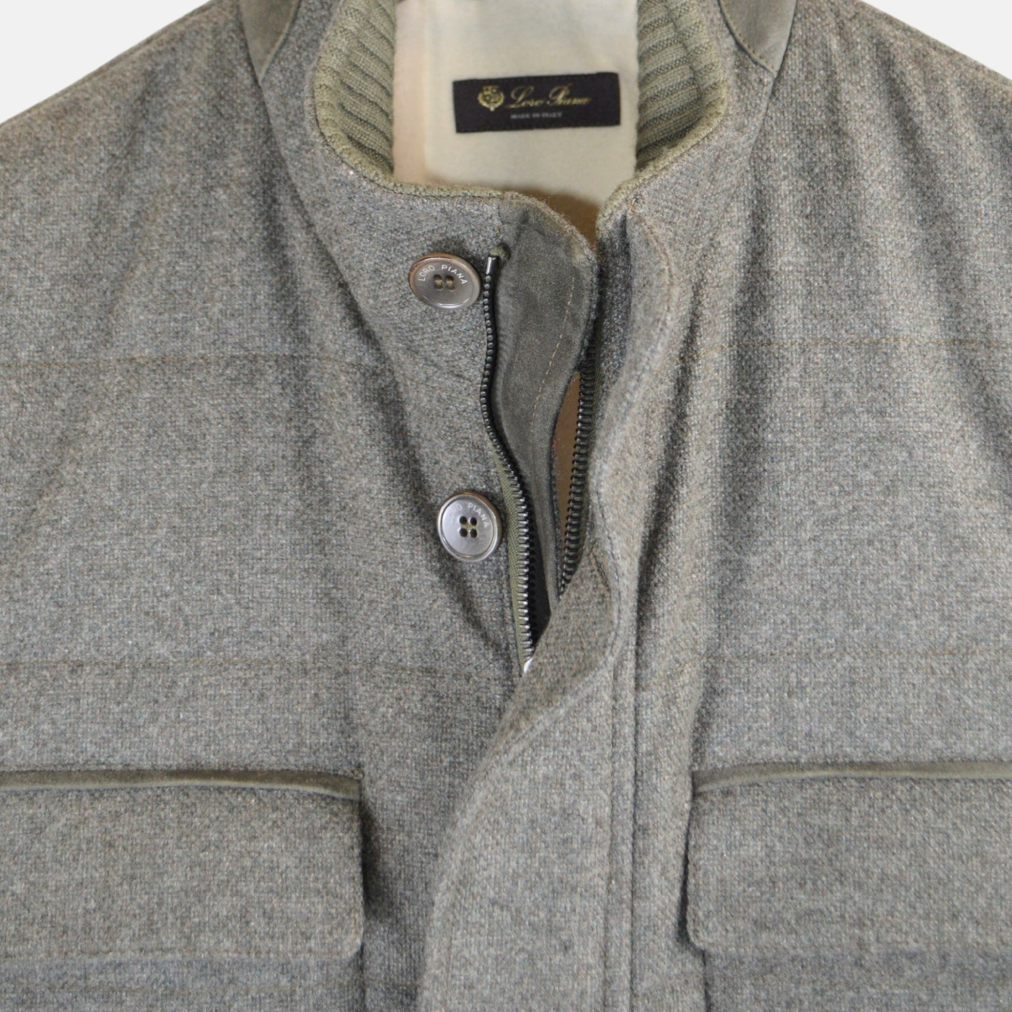 Grey Vest made of Cashmere/Virgin Wool (L)