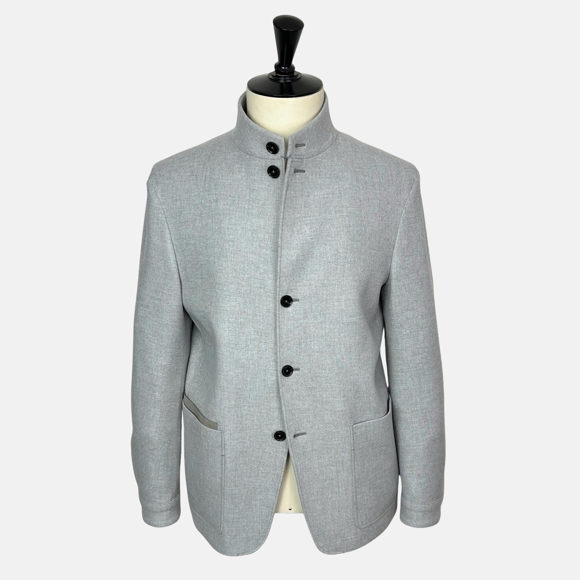 Gray Melange Jacket made of Cashmere (EU 52)