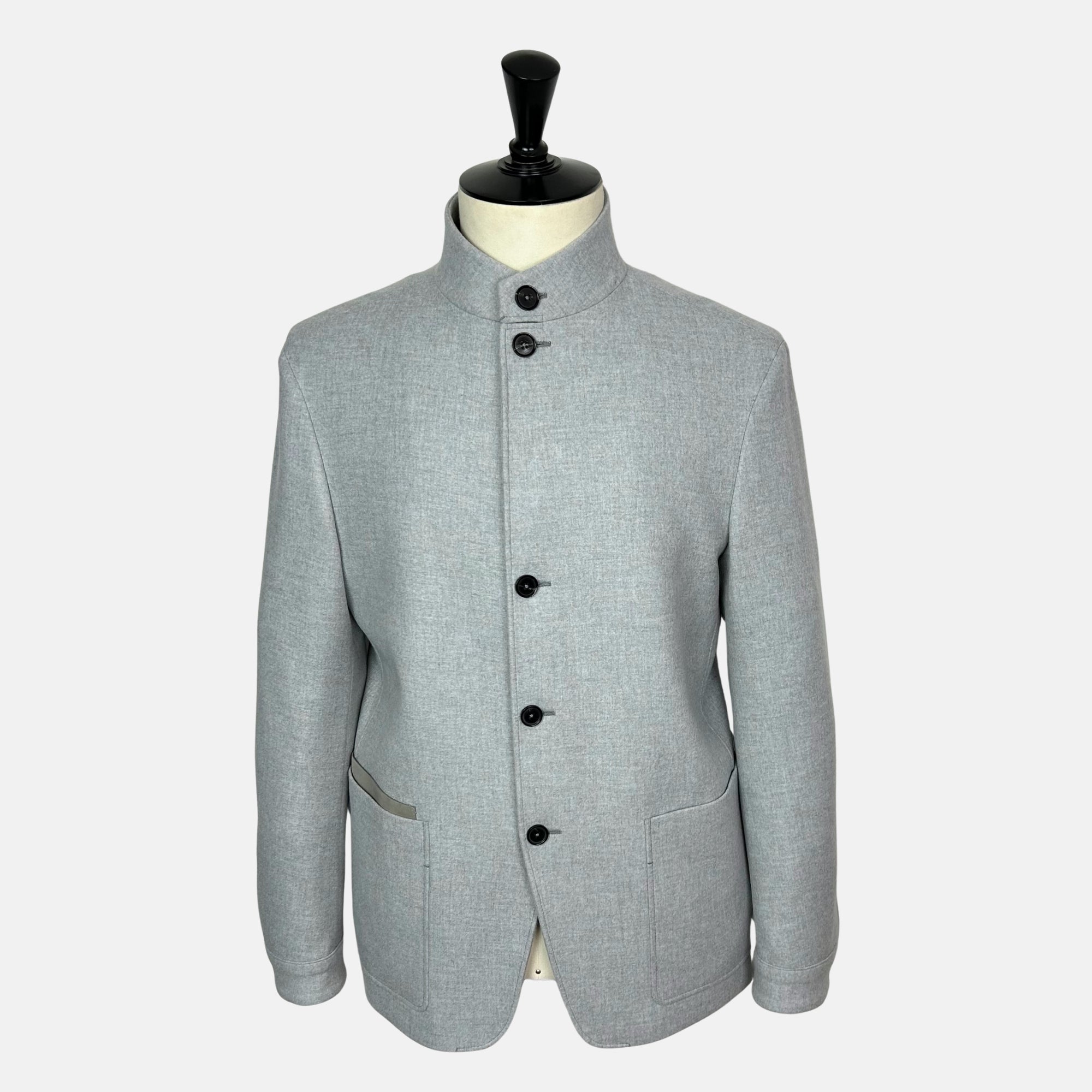 Gray Melange Jacket made of Cashmere (EU 52)